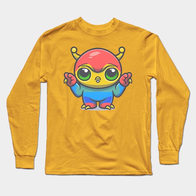 Galactic Gestures - The Non-Verbal Novice Long Sleeve T-Shirt by C.Note